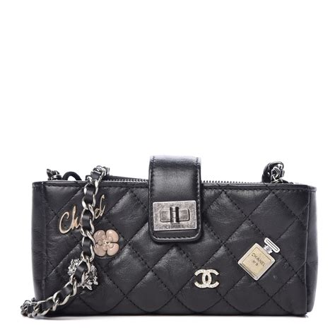 chanel charms 2.55 clutch|Chanel aged diamond mini clutch.